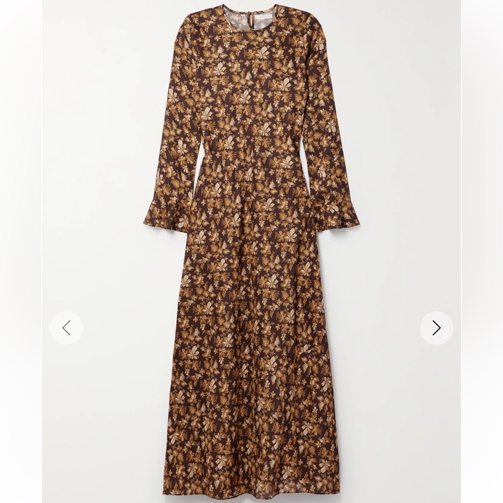 Doen Amande Floral Cotton Voile Maxi Dress  Pattern